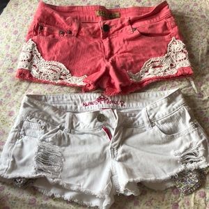 Denim shorts in a bundle